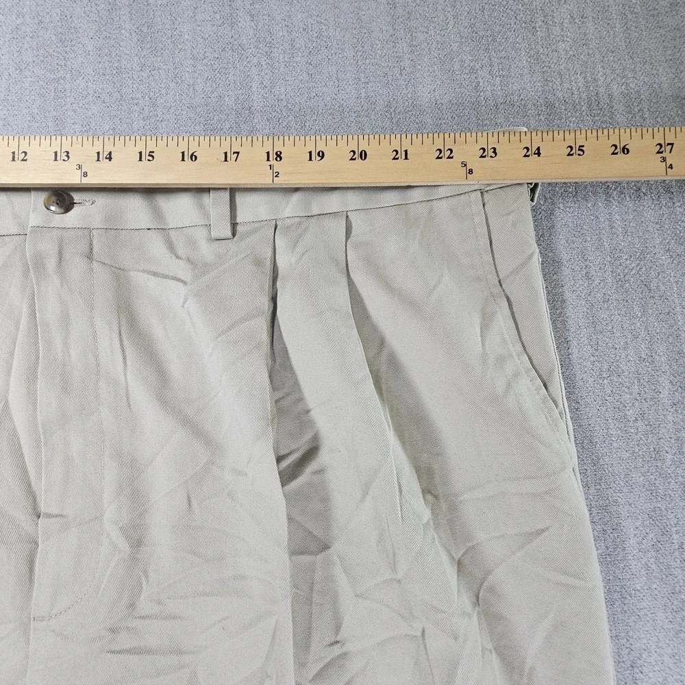 Roundtree and Yorke Non‎ Iron Performance Chino Men's Beige Pants Size 48x32